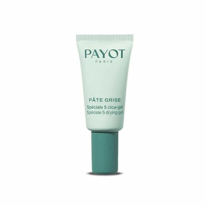 Payot Pate Grise Spéciale 5 Cica Gel in 15ml tube, skincare product from Jag Couture London - New York, with gray gel formula.