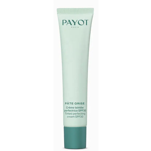 Payot Pâte Grise Tinted Perfecting Cream with SPF30, 40ml, in a jar, showcasing smooth, tinted skincare formula with protective properties.