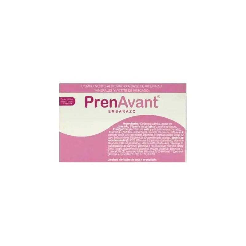 Persan Prenavant Pregnancy capsules by Jag Couture London New York, 30 capsules in a white bottle with label.