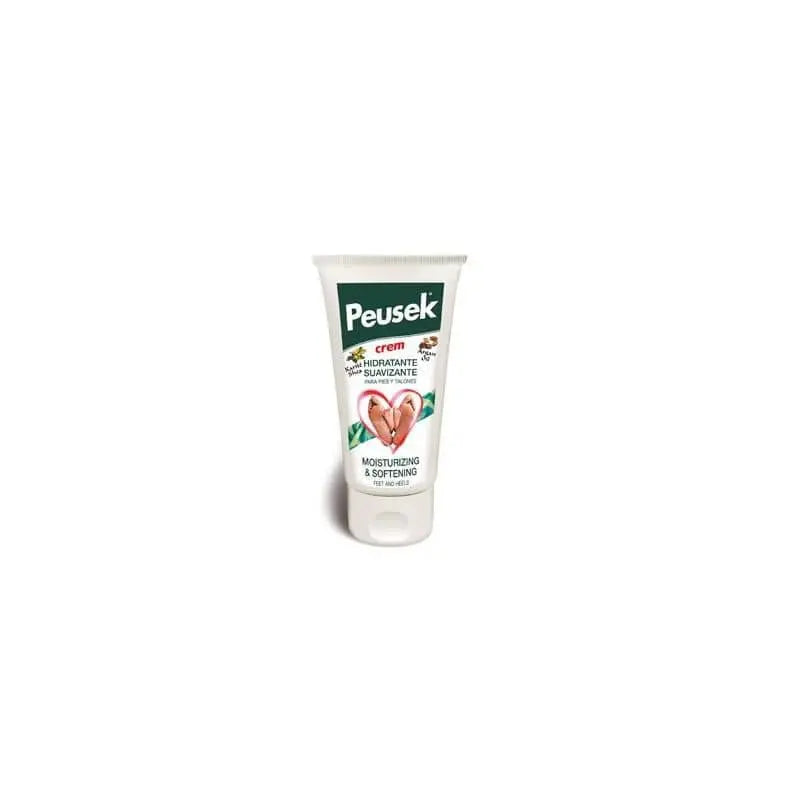 Peusek moisturizing and softening feet and heels cream in a 75ml jar by Jag Couture London New York.