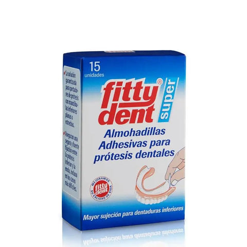 Phb Fittydent 15 pads from Jag Couture London New York, close-up of white dental pads on a neutral background.