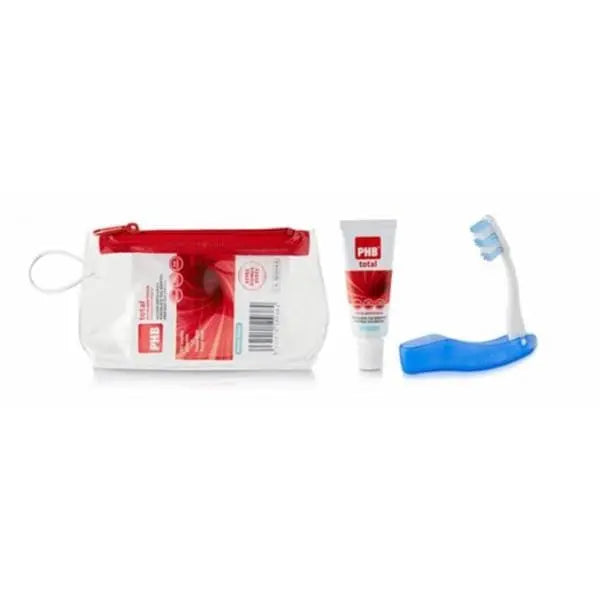 Travel dental kit by Jag Couture London New York, includes essential dental care tools in compact case for on-the-go use.