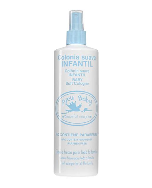 Jag Couture London New York Picu Baby Infantil Colonia Suave Spray 500ml, gentle baby fragrance in a spray bottle.