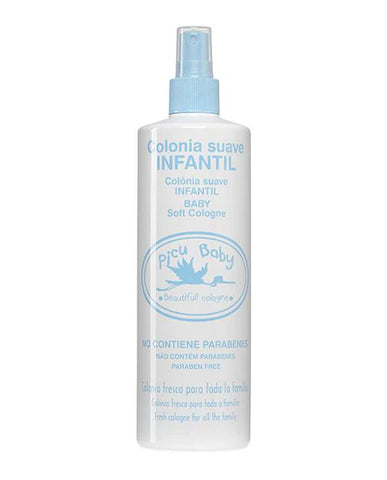 Jag Couture London New York Picu Baby Infantil Colonia Suave Spray 500ml, gentle baby fragrance in a spray bottle.