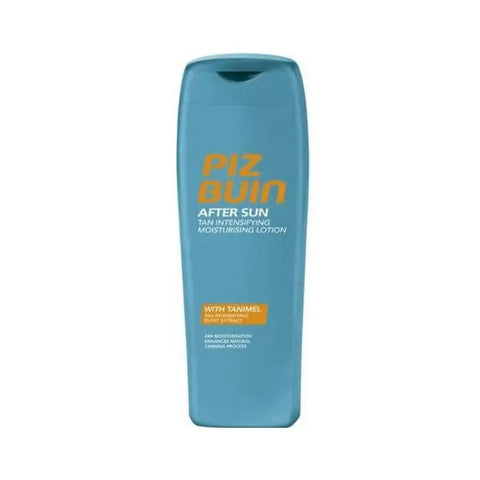 Piz Buin After Sun Lotion Intensificadora Bronceadora in 200ml bottle, moisturizing sun care product by Jag Couture London New York
