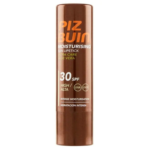 Jag Couture London New York Piz Buin Aloe Vera Lipstick SPF30 4.9g, showing the moisturizing lipstick with aloe vera.