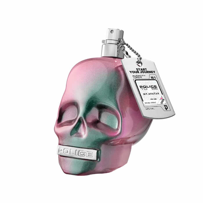 Police To Be My Avatar Woman Eau De Toilette Spray by Jag Couture London, 125ml, featuring a sleek bottle design.