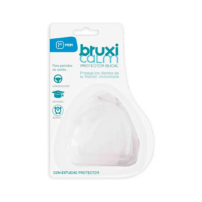 Prim Bruxicalm Mouthguard 1U by Jag Couture London-New York, shown in clear view with a protective, ergonomic design.