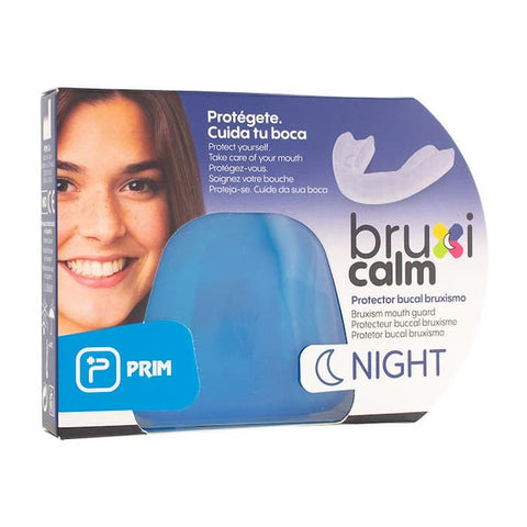 Prim Bruxicalm Night Mouthguard by Jag Couture London - New York, showing a clear, molded dental guard for nighttime teeth grinding.