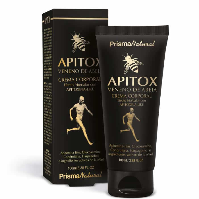 Prisma Natural Apitox body cream by Jag Couture London New York, 100ml jar with cream visible in image