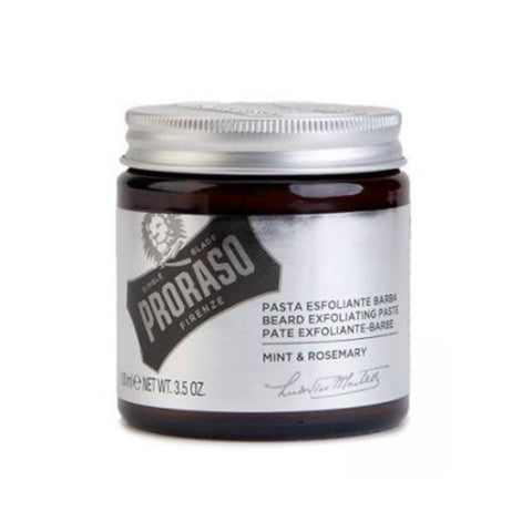 Jag Couture London New York Proraso Professional Exfoliating Beard Paste and Facial Scrub 100ml, textured paste and scrub in a jar