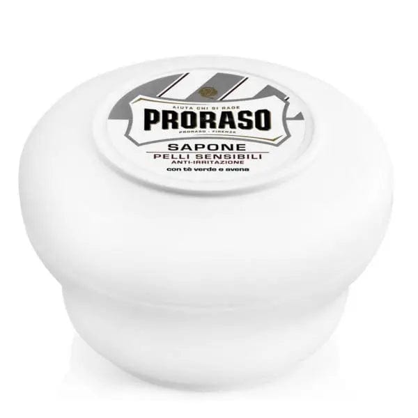 Proraso White shaving soap in a bowl for sensitive skin, 150ml, from Jag Couture London - New York.