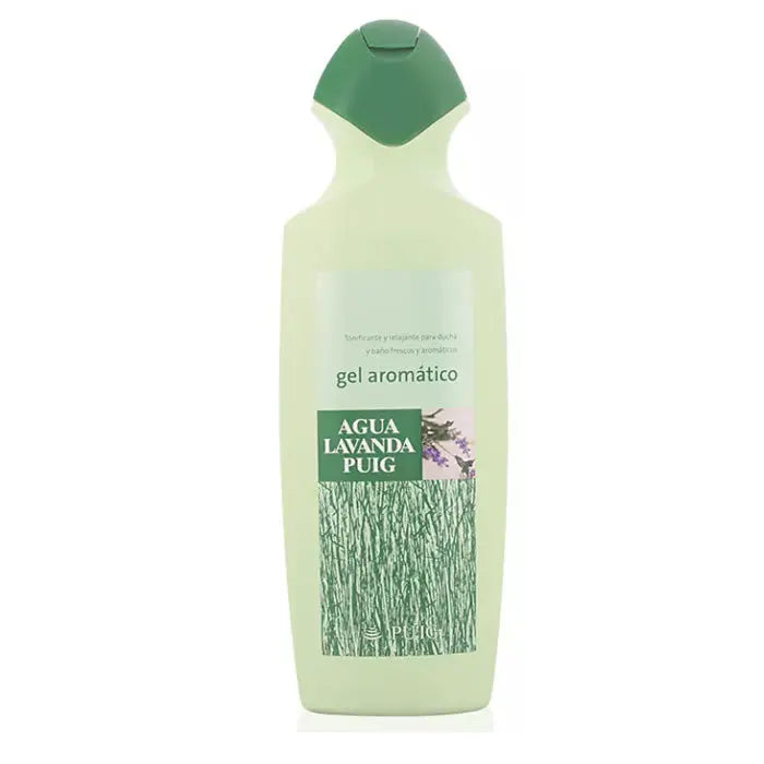 Jag Couture London New York Puig Agua Lavanda shower gel in a 750ml bottle, featuring lavender scent and sleek packaging.