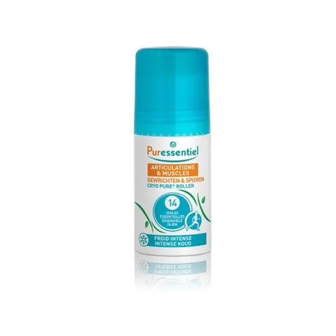 Puressentiel Cryo Pure joints and muscles roll-on, 75ml, with cooling gel for joint and muscle relief, by Jag Couture London New York