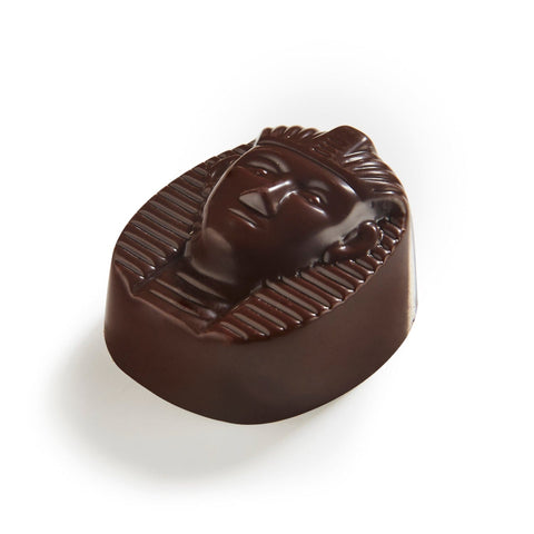 Jag Couture London Ramses dark chocolate with rum ganache, 14.3g, showcasing a rich chocolate treat with a creamy rum filling.