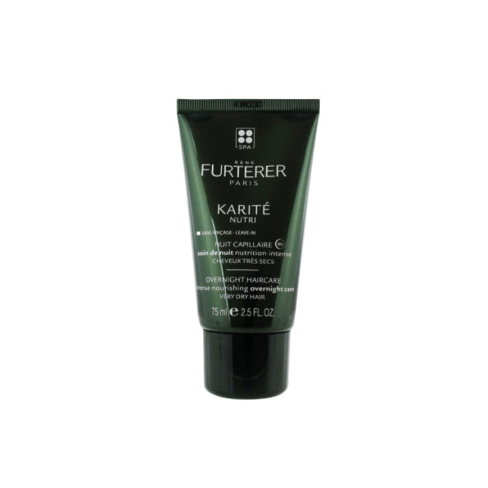 Rene Furterer Karite Nutri Overnight Haircare in 75ml tube, nourishing treatment for dry and damaged hair, by Jag Couture London.