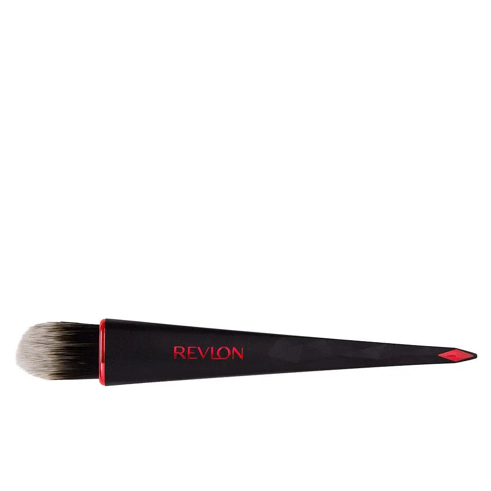 Revlon Brush Foundation by Jag Couture London New York showing a makeup brush with foundation on a clean surface.