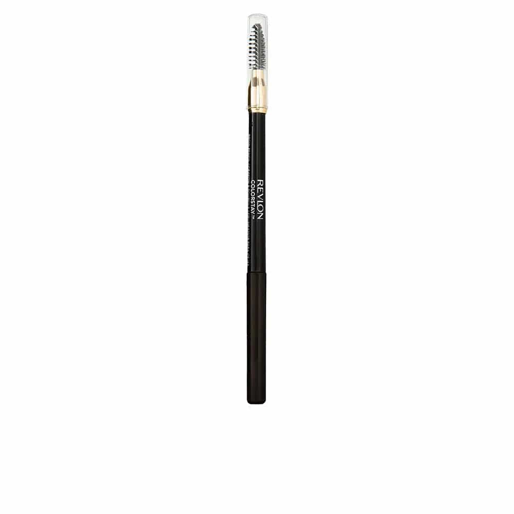 Revlon Colorstay Brow Pencil in 220 Dark Brown by Jag Couture London, natural-looking brow pencil with precise tip for defined brows.
