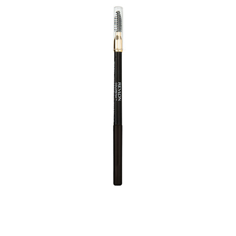 Revlon Colorstay Brow Pencil in 220 Dark Brown with a sleek design, displayed on a neutral background.