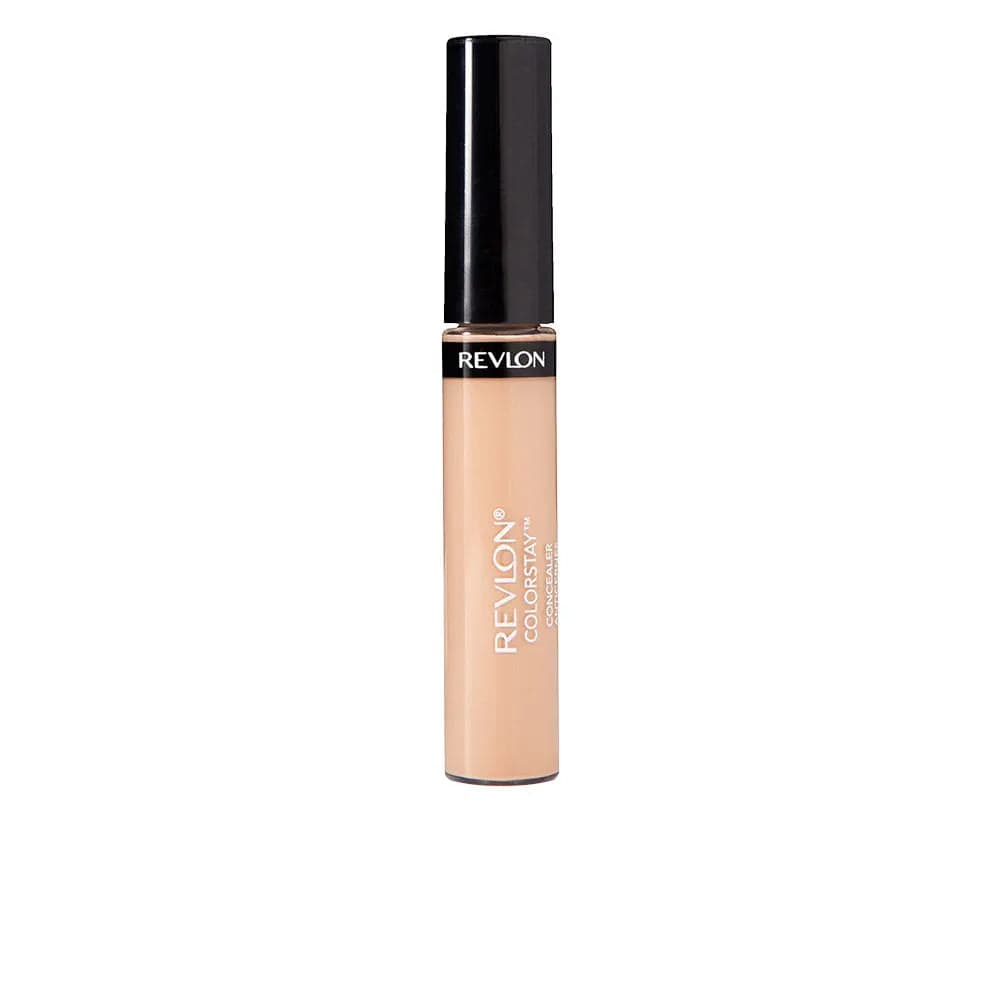Revlon Colorstay Concealer in 50 Medium Deep, 6.2ml, with a smooth applicator, showcasing the product and packaging.