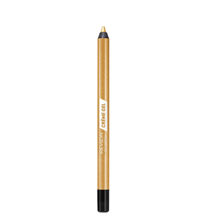 Revlon Colorstay Eye Liner Gel in shade 005 24K, black gel eyeliner with gold shimmer, in a sleek container.