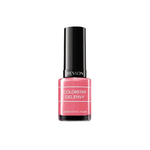 Revlon Colorstay Gel Envy nail polish in shade 110 Lady Luck, displayed with the Jag Couture London - New York branding.