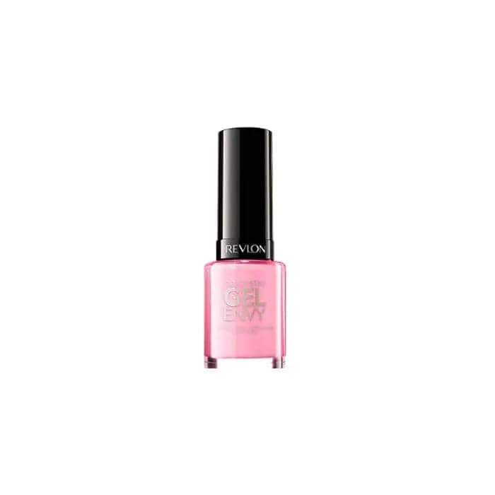 Revlon Colorstay Gel Envy nail polish in shade Lucky In Love, shown in a close-up image with vibrant, glossy color.