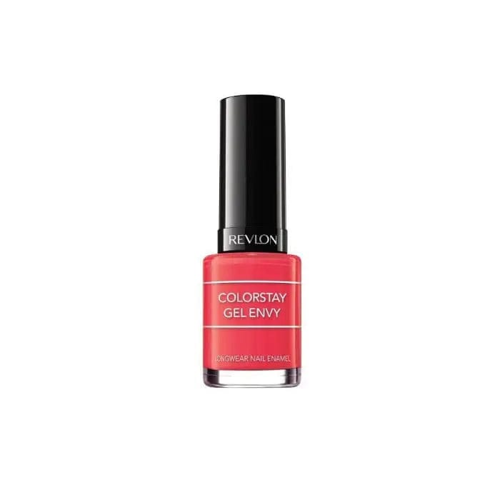Revlon Colorstay Gel Envy nail polish in shade Pocket Aces, displayed in a clear bottle with black cap.