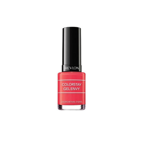 Revlon Colorstay Gel Envy nail polish in shade Pocket Aces, displayed in a sleek bottle with brand label from Jag Couture London.