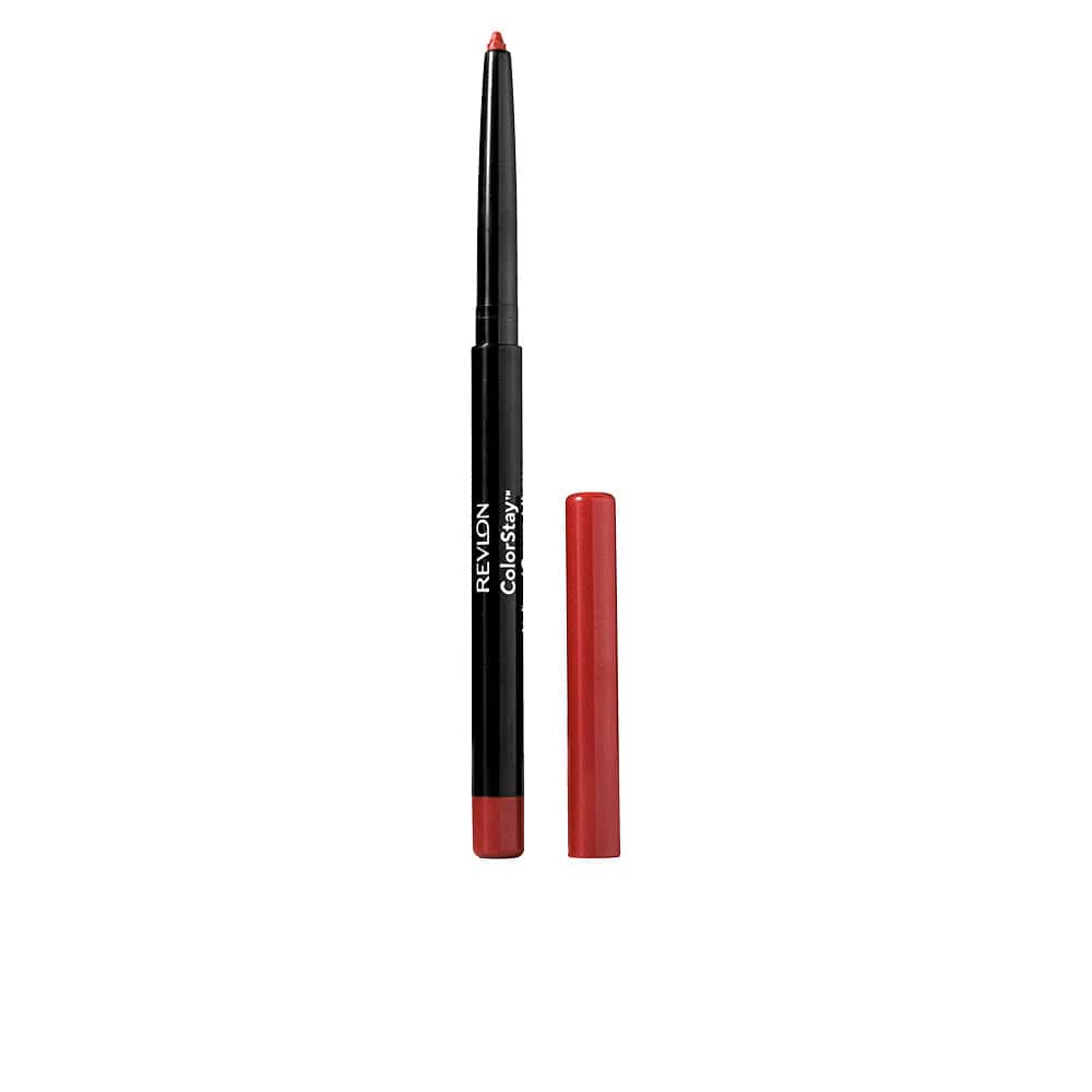 Jag Couture London - New York Revlon Colorstay Lip Liner in 18 Wine, 0.28g, with a sleek, dark wine-colored pencil for precise application.