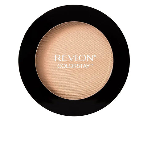Revlon Colorstay Pressed Powder in shade 830 Light Medium, 8.4g, displayed in a compact with a mirror and powder puff.