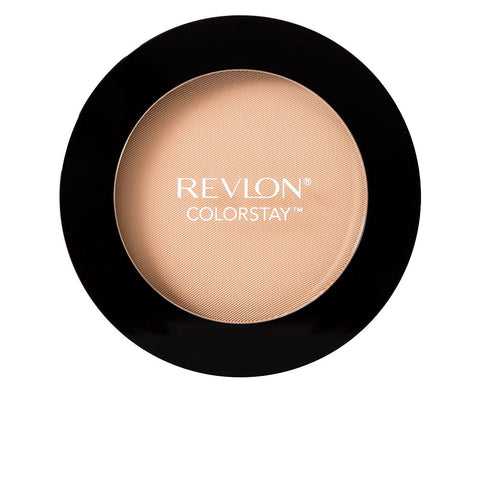 Revlon Colorstay pressed powder in shade 830 Light Medium, 8.4g, displayed in a compact case with a mirror.