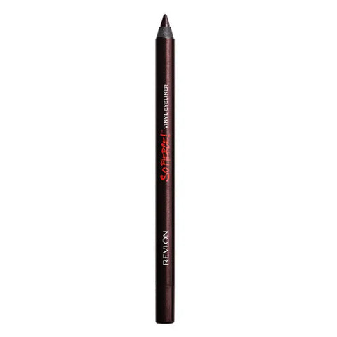 Revlon So Fierce Vinyl Eye Liner in Mighty Mocha Brown, showcasing smooth application and rich brown color for defined eyes.