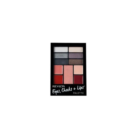 Revlon Eyes Cheeks Lips Palette 200 Seductive Smokies with eyeshadows, blushes, and lip shades in a compact palette by Jag Couture London New York