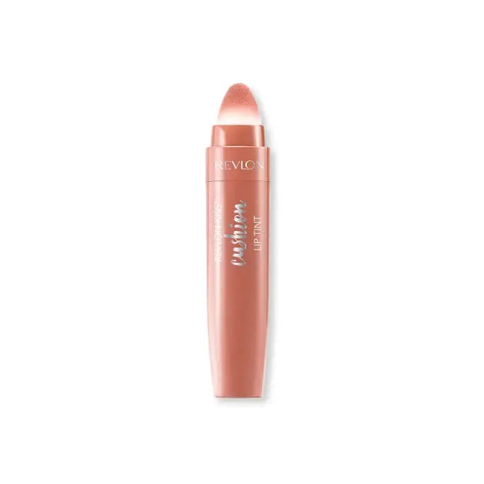 Revlon Kiss Cushion Lip Tint in shade 210 Pretty Kiss, displayed in a sleek tube with applicator, by Jag Couture London New York.