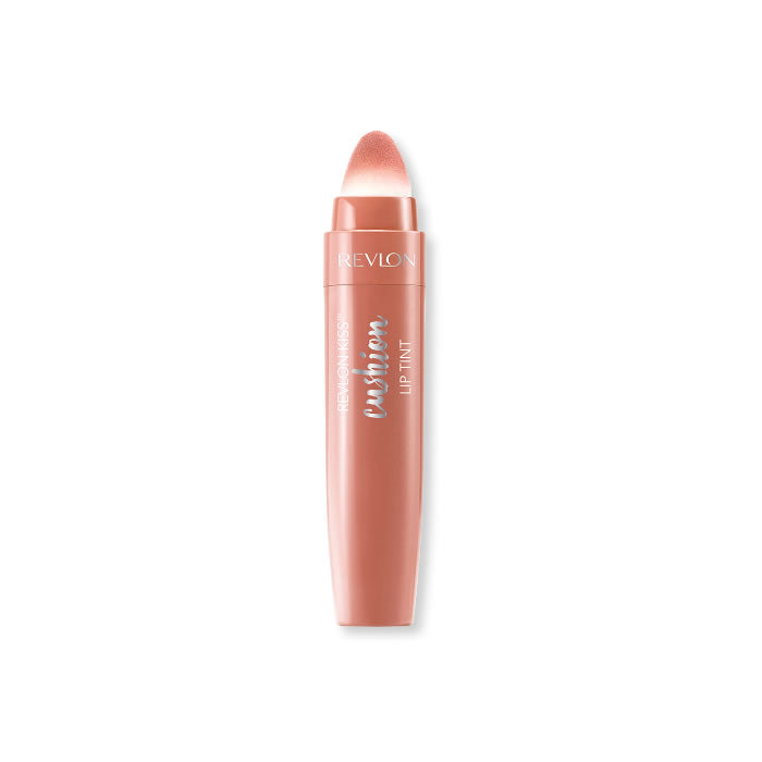 Revlon Kiss Cushion Lip Tint in shade 210 Pretty Kiss, creamy lip color in a cushion applicator, from Jag Couture London - New York.