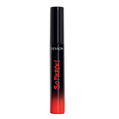 Revlon So Fierce Mascara in Blackest Black with sleek black brush and packaging, designed to enhance lash volume and length.