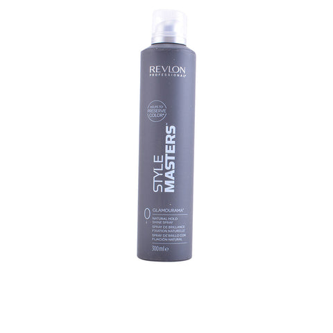 Revlon Style Master Glamourama Shine Spray in 300ml bottle, natural shine enhancer for hair, by Jag Couture London New York