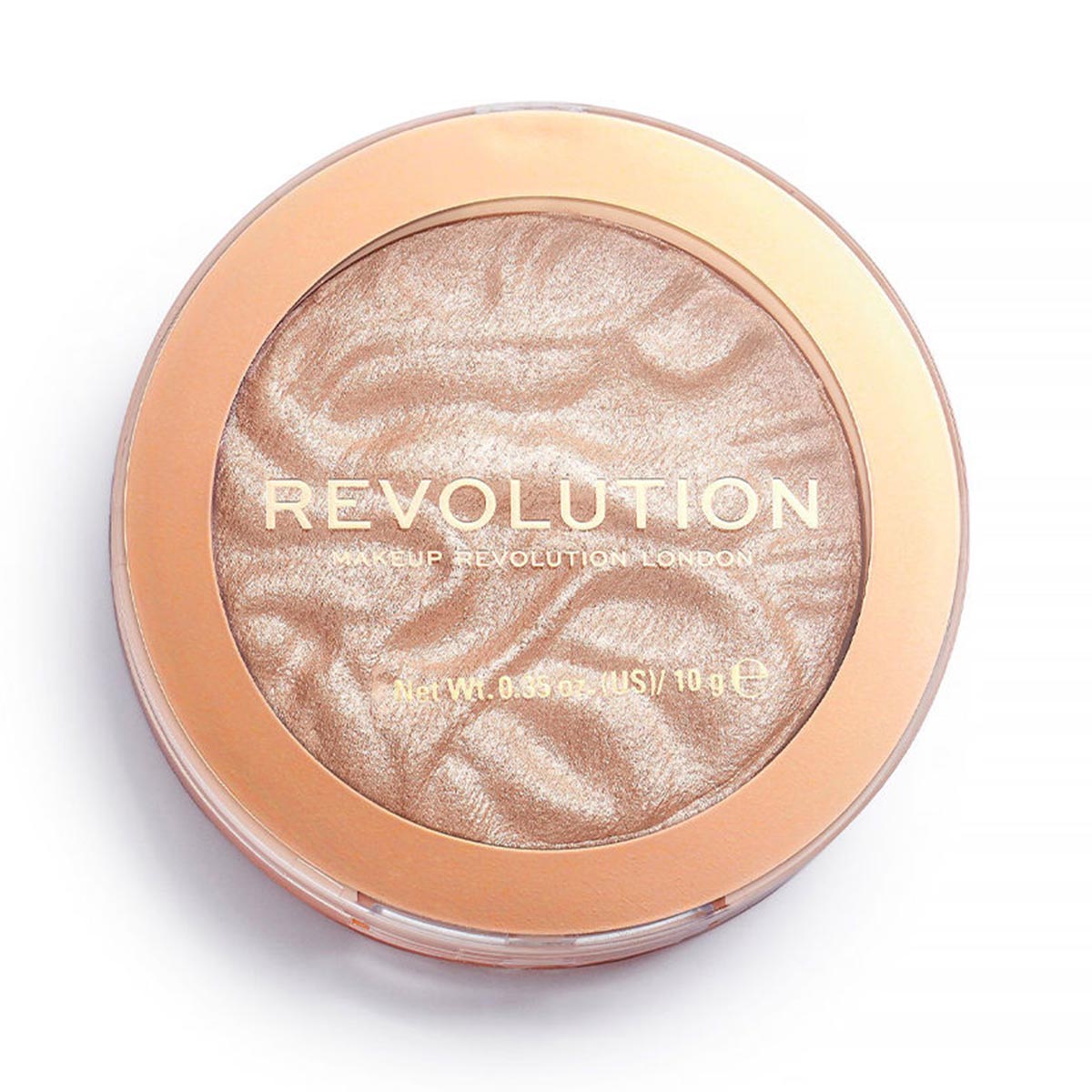 Jag Couture London Revolution Make Up Reloaded Highlight in Dare to Divulge, 10g, featuring a luminous highlighter compact with a shimmering finish.