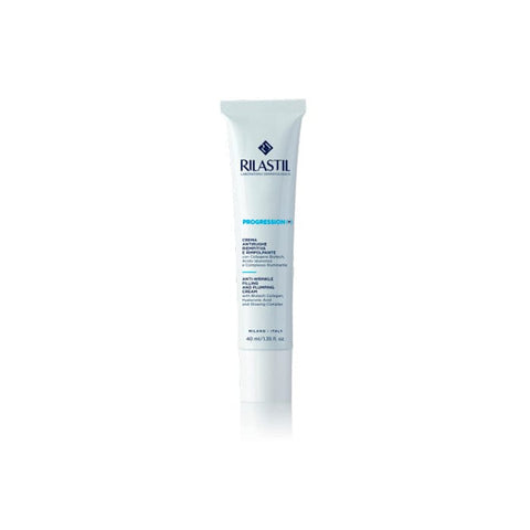 Rilastil Progression (+) Filler and Anti-Wrinkle Cream in 40ml jar, cream with smooth texture for youthful skin, by Jag Couture London.
