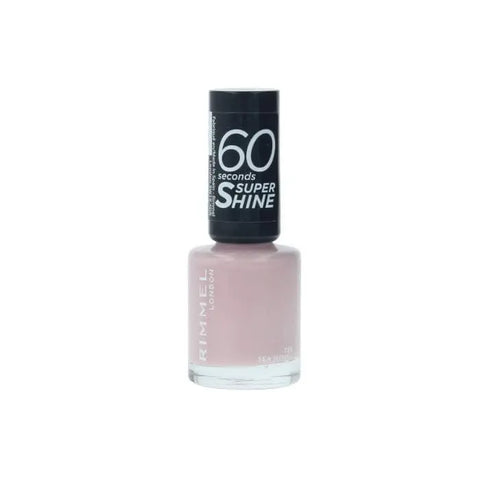 Rimmel 60 Seconds Super Shine nail polish in shade 723 Sea Nymph, with glossy finish, by Jag Couture London - New York.