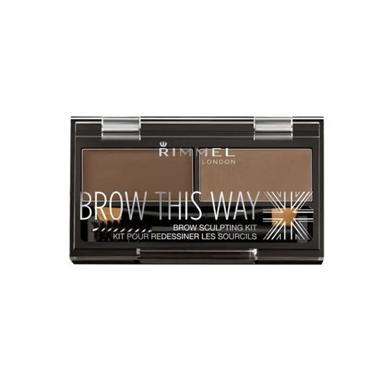 Rimmel Brow This Way Eyebrow Sculpting Kit 002 Mid Brown Jag Couture London - New York