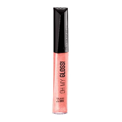 Rimmel London Oh My Gloss Lipgloss 130 Purrr…Glossy Cat with shiny pink finish, displayed in a clear tube with a doe-foot applicator.