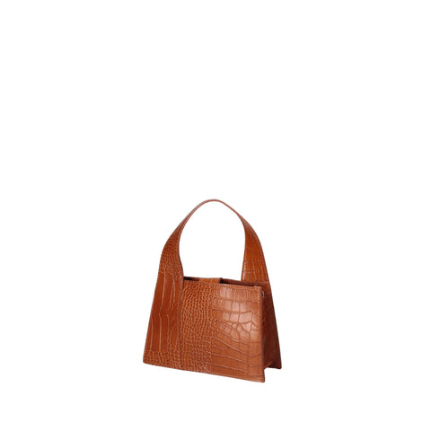 Roberta Rossi RR220722023FBG-C44 camel handbag by Jag Couture London - New York with structured design and top handle.