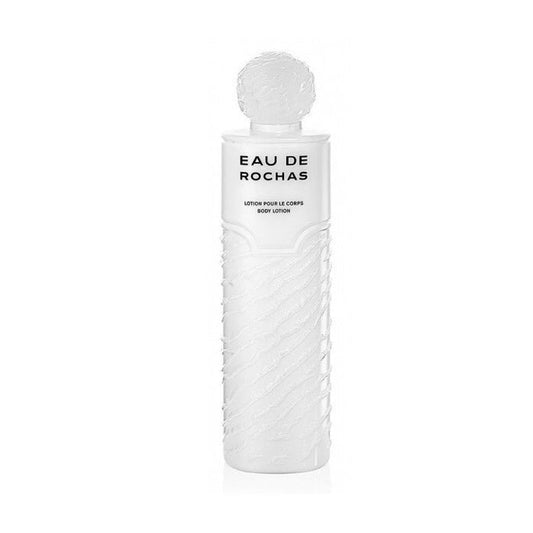 Jag Couture London New York Rochas Eau De Rochas body lotion 500ml bottle with smooth, white lotion inside.