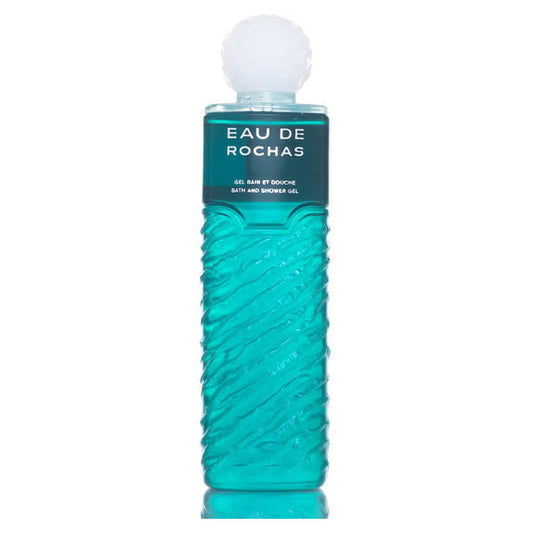 Jag Couture London New York Rochas Eau De Rochas shower gel 500ml bottle with label and transparent container.