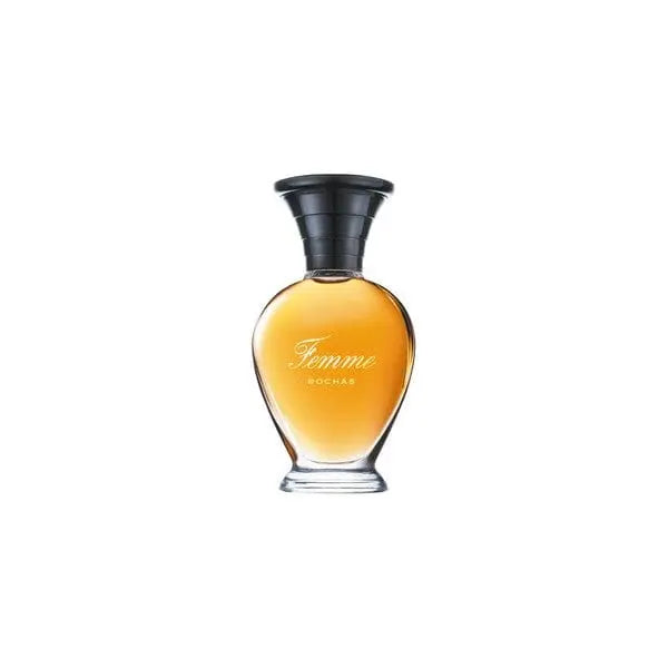 Rochas Femme Eau De Toilette spray 100ml by Jag Couture London-New York, featuring a sleek perfume bottle with elegant design.