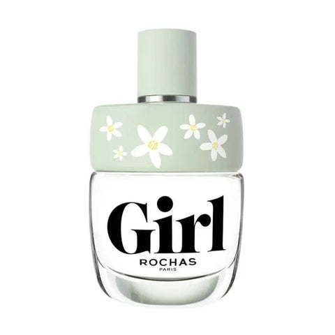 Rochas Girl Blooming Edition Eau de Toilette spray by Jag Couture London, 100ml bottle with floral design.