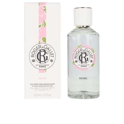 Roger & Gallet Rose Eau Fraîche Parfumée vaporizer 100ml, showcasing the elegant perfume bottle with floral rose design.
