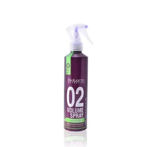 Salerm Cosmetics White Hair Volumen Spray in 250ml bottle, with Jag Couture London New York branding visible.